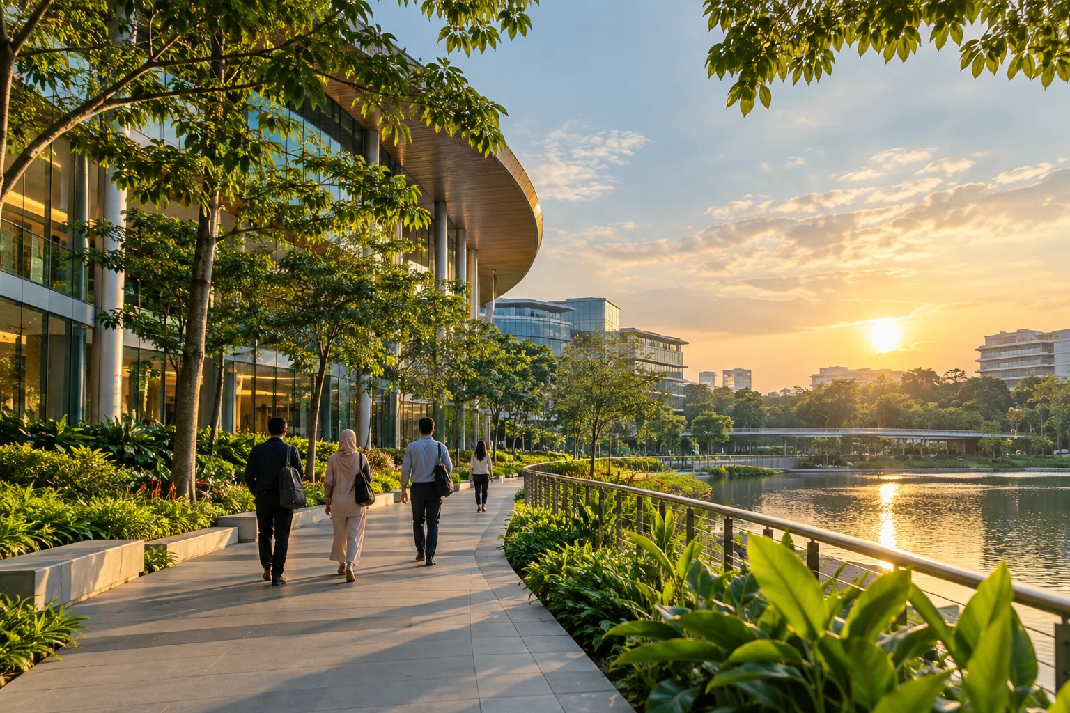Editorial view of Cyberjaya's modern urban setting